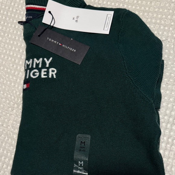 Tommy Hilfiger Men's Forest Green Crewneck Sweater - Picture 3 of 3